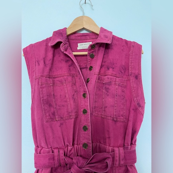 Pink tie dye jumpsuit - Picture 3 of 7